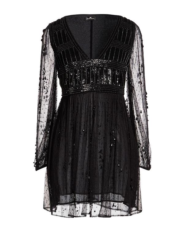 エリザベッタフランキ レディース トップス ワンピース ELISABETTA FRANCHI パーティ向けドレス＆ワンピース Black ブラック