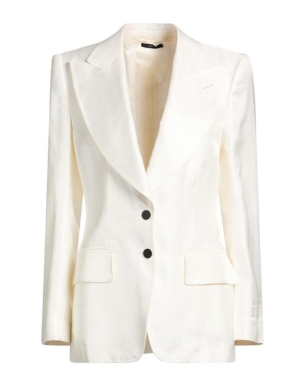 トム・ジェラルド・r・フォード レディース アウター 上衣・上衣 TOM FORD テーラードジャケット White 白いこと