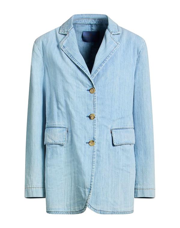 エルマンノ シェルヴィーノ レディース アウター ジャケット・ブルゾン ERMANNO SCERVINO テーラードジャケット Blue ブルー