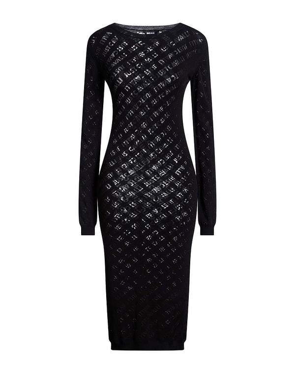 ジャストカバリ レディース トップス 衣装 JUST CAVALLI ひざ丈衣装 Black 黒いこと