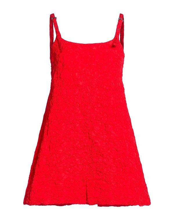ヴェルサーチ レディース トップス ワンピース VERSACE JEANS COUTURE ミニワンピース・ドレス Red レッド｜ReVida 店