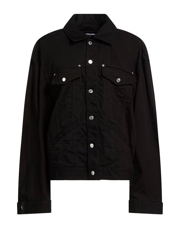 ディースクエアード レディース アウター ジャケット・ブルゾン DSQUARED2 デニムブルゾン Black ブラック