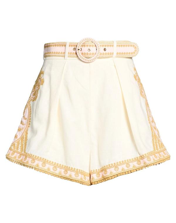 ジマーマン レディース ボトムス ハーフパンツ・ショーツ ZIMMERMANN ショートパンツ&バミューダパンツ Ivory アイボリー