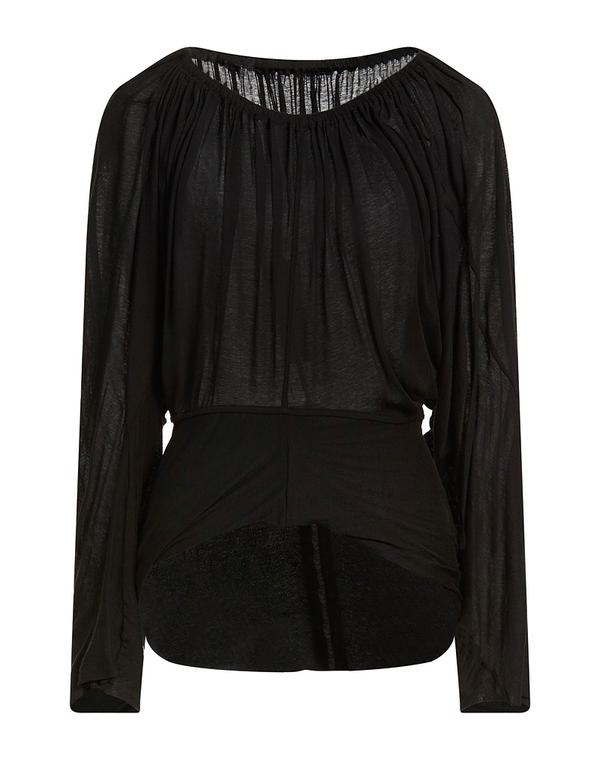 リックオウエンス レディース トップス Tシャツ RICK OWENS Ｔシャツ Black ブラック