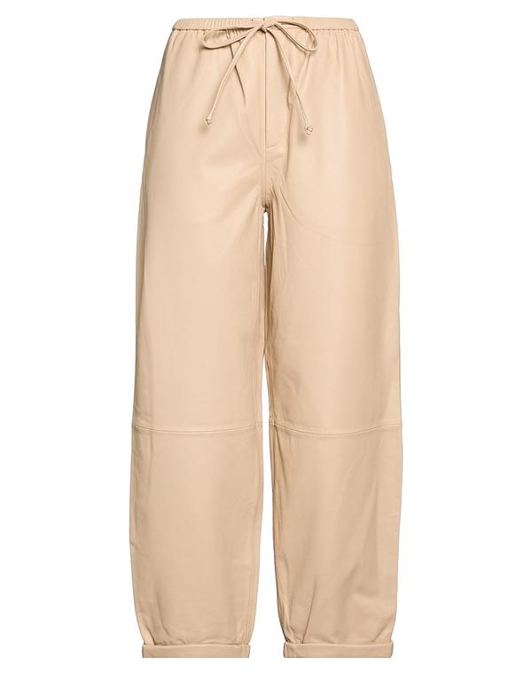 バイマレンバーガー レディース ボトムス カジュアルパンツ BY MALENE BIRGER レザーパンツ Beige ベージュ｜ReVida 店