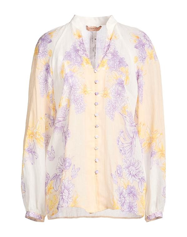ツインセット レディース トップス シャツ TWINSET 柄入りシャツ＆ブラウス White ホワイト