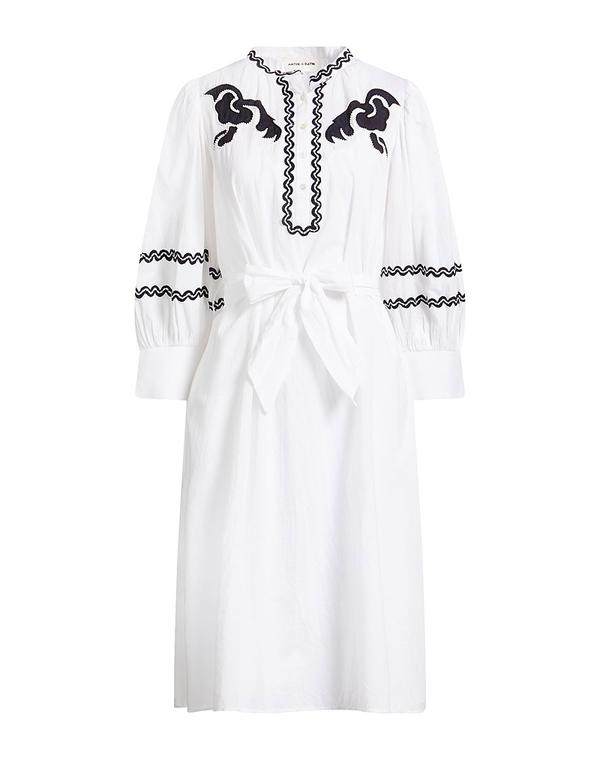 アンティックバティック レディース トップス ワンピース ANTIK BATIK ひざ丈ワンピース White ホワイト|ReVida 店