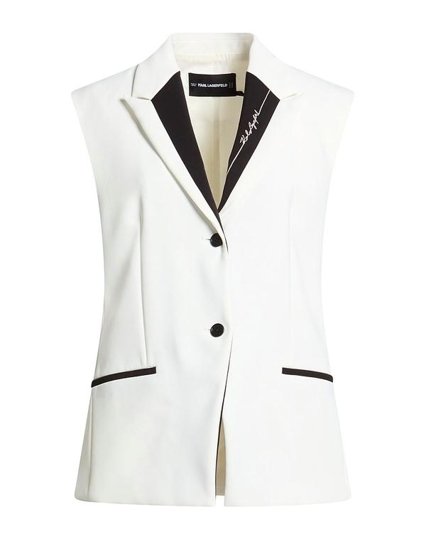 カール ラガーフェルド レディース アウター ジャケット・ブルゾン KARLAGERFELD テーラードジャケット White ホワイト