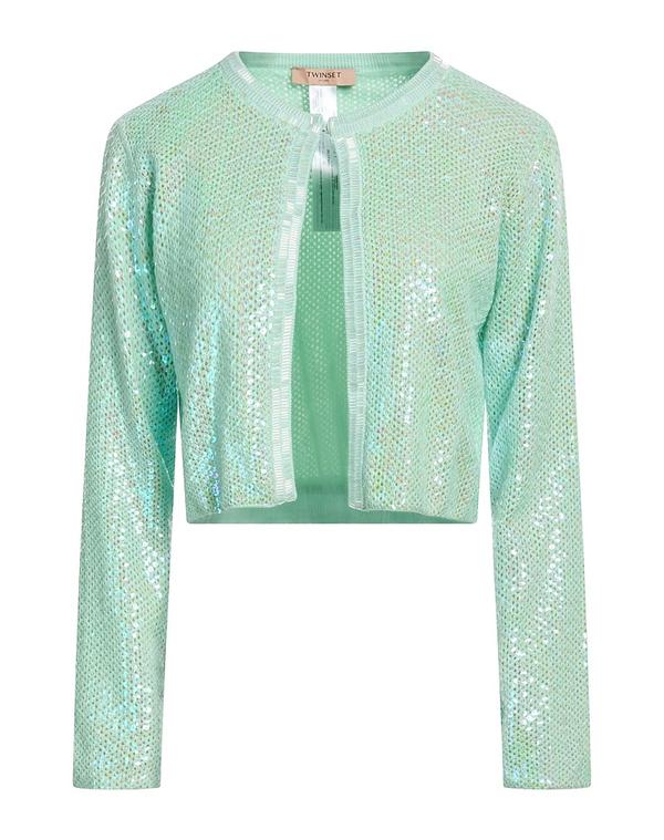 ツインセット レディース アウター カーディガン TWINSET カーディガン Light Green グリーン
