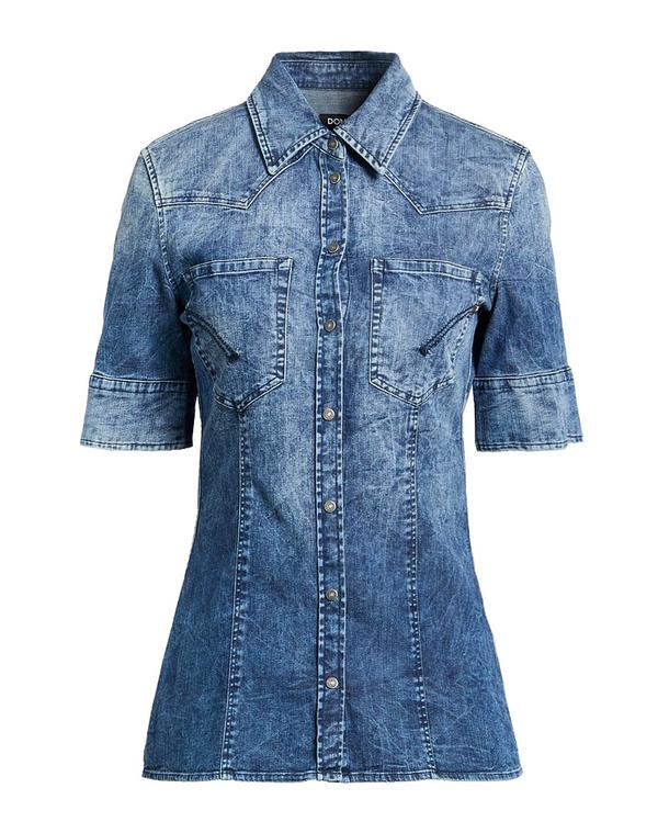 ドンダップ レディース トップス シャツ DONDUP デニムシャツ Blue ブルー