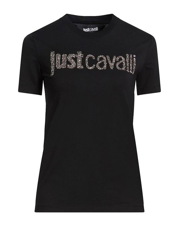 ジャストカバリ レディース トップス ティーシャツ JUST CAVALLI Ｔシャツ Black 黒いこと トップス-レディースファッション