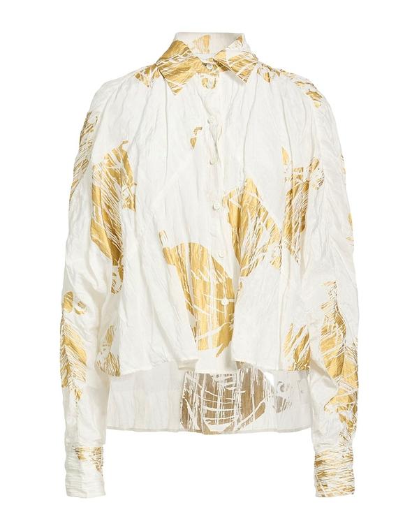 ランバン レディース トップス シャツ LANVIN シャツ Ivory アイボリー