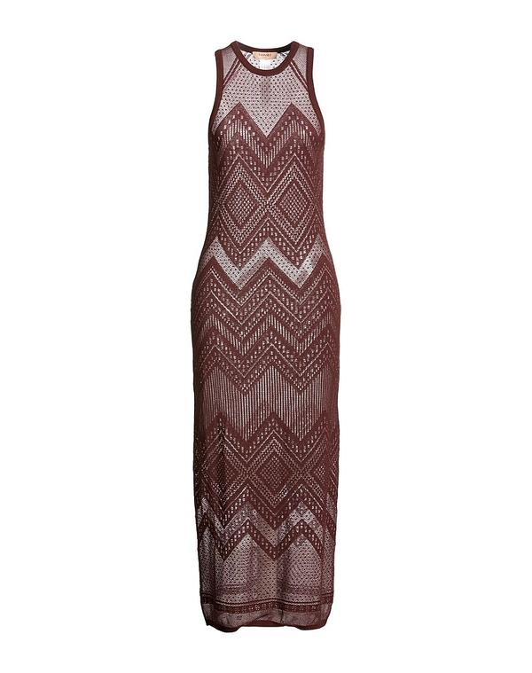 ツインセット レディース トップス ワンピース TWINSET チューブドレス Chocolate Brown ブラウン｜ReVida 店