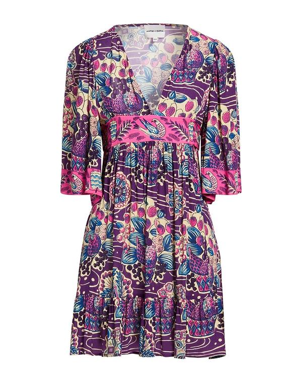 アンティックバティック レディース トップス ワンピース ANTIK BATIK ミニワンピース・ドレス Plum プラム