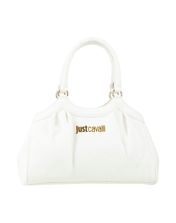 ジャストカバリ レディース バッグ JUST CAVALLI ハンドバッグ Ivory アイボリー