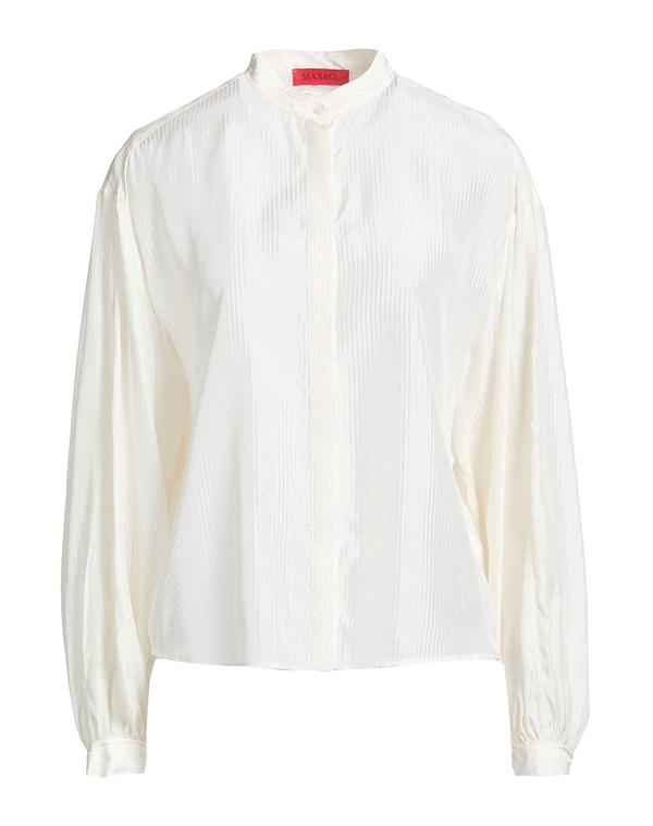 マックスアンドコー レディース トップス シャツ MAX&Co. 無地シャツ＆ブラウス Ivory アイボリー
