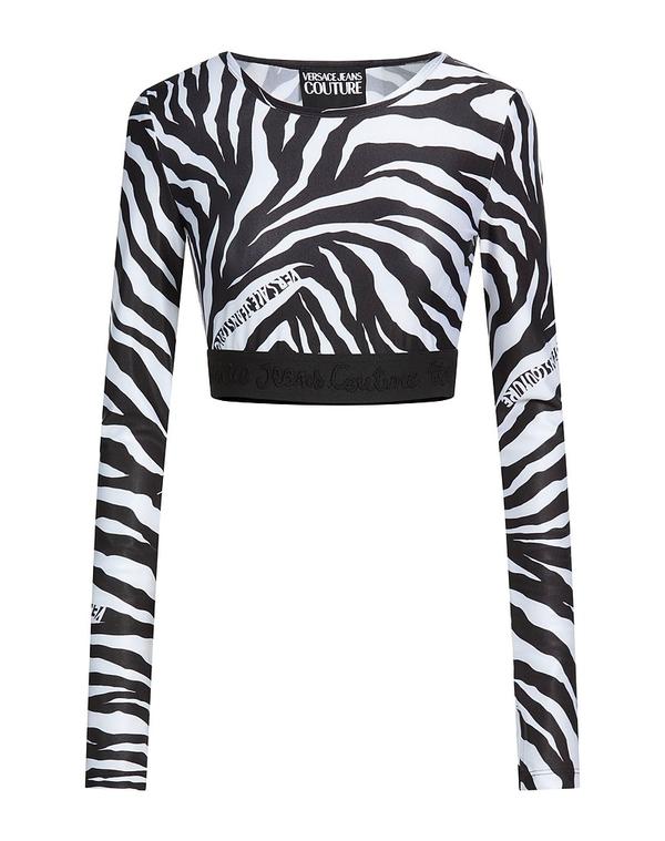 ヴェルサーチ レディース トップス Tシャツ VERSACE JEANS COUTURE Ｔシャツ White ホワイト