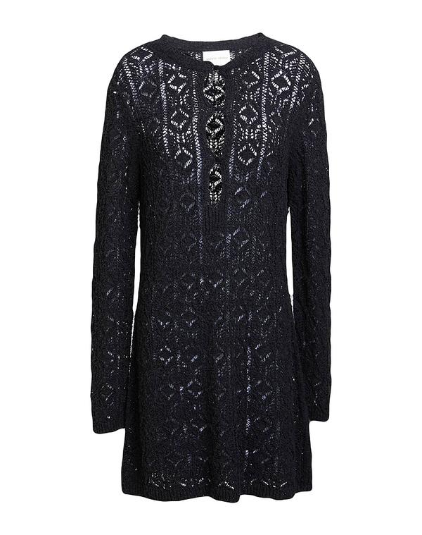 ルルスタジオ レディース トップス ワンピース LOULOU STUDIO ミニワンピース・ドレス Black ブラック