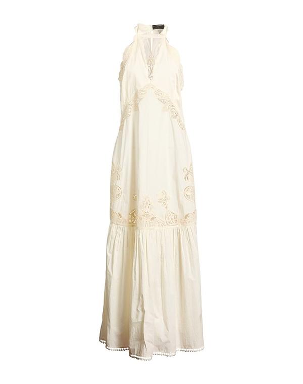 ツインセット レディース トップス ワンピース TWINSET ロングワンピース・ドレス Ivory アイボリー
