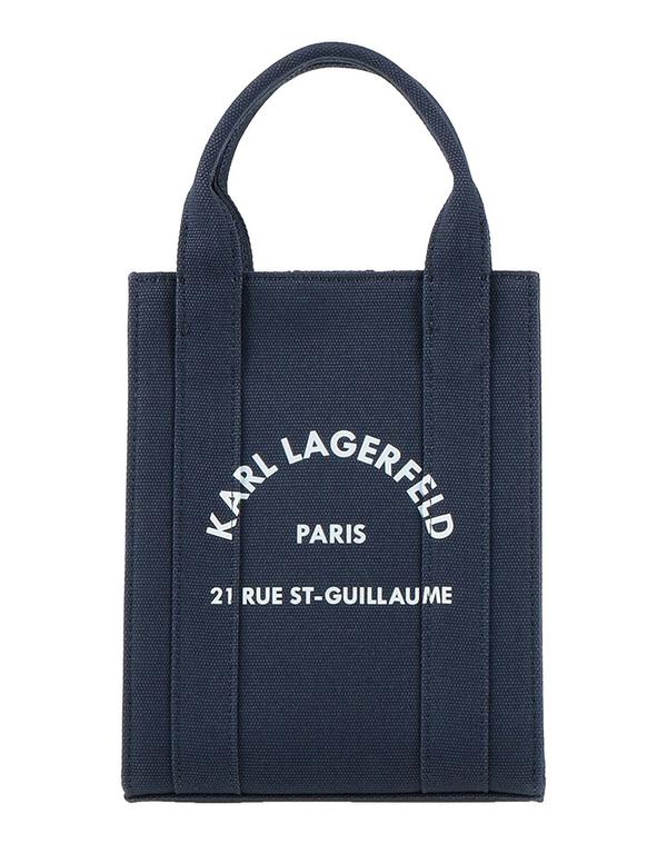 長い巻き毛 ラガーフェルド レディース 御徒面子 KARLAGERFELD ハンドバック Navy 米国海軍