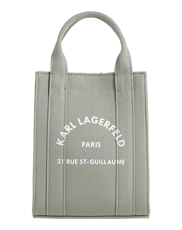 長い巻き毛 ラガーフェルド レディース 御徒面子 KARLAGERFELD ハンドバック Sage Green 緑であること