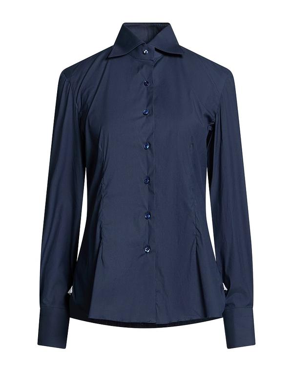 バルバナポリ レディース トップス シャツ BARBA Napoli 無地シャツ＆ブラウス Navy ネイビー