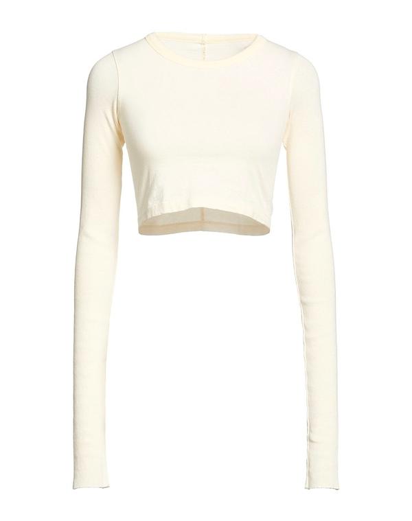 リックオウエンス レディース トップス Tシャツ RICK OWENS クロップ トップス Off White オフホワイト