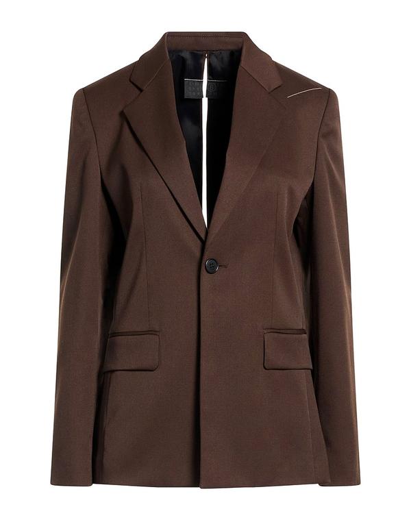 マルタンマルジェラ レディース アウター 上衣・上衣 MM6 MAISON MARGIELA テーラードジャケット Chocolate Brown 赤銅色 レディースファッション-コート・ジャケット