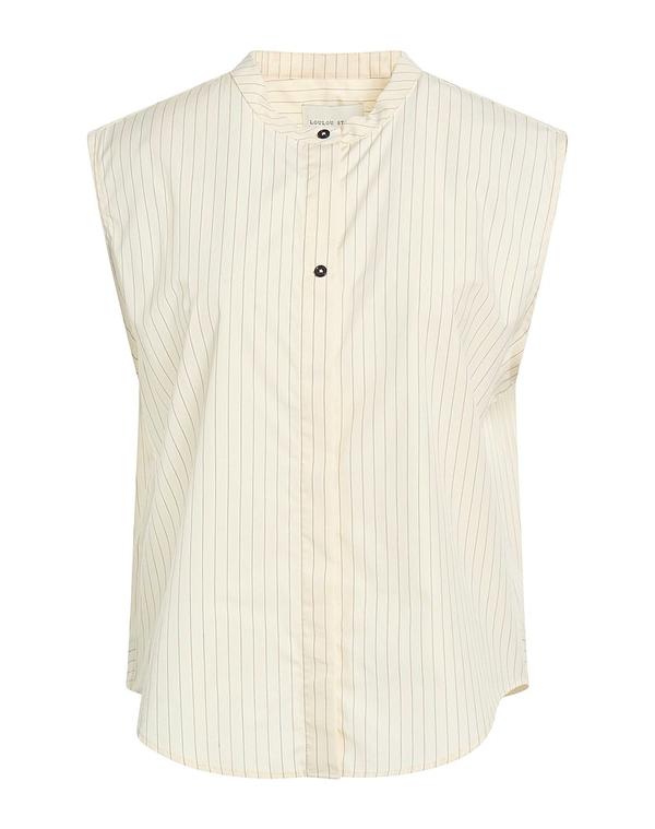 ルルスタジオ レディース トップス シャツ LOULOU STUDIO 柄入りシャツ＆ブラウス Off White オフホワイト