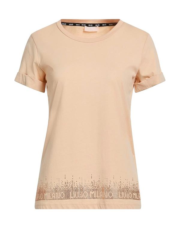リュージョー レディース トップス Tシャツ LIU JO Ｔシャツ Beige ベージュ