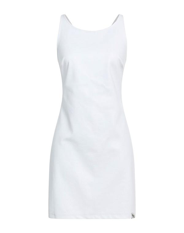 カルバンクライン レディース トップス ワンピース CALVIN KLEIN JEANS ミニワンピース・ドレス White ホワイト