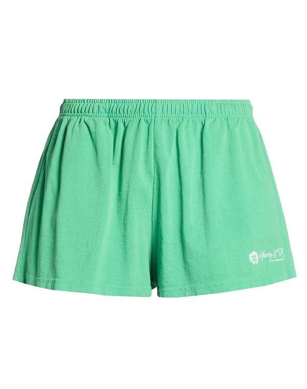 スポーティ アンド リッチ レディース ボトムス ハーフパンツ・ショーツ SPORTY & RICH ショートパンツ＆バミューダパンツ Green グリーン