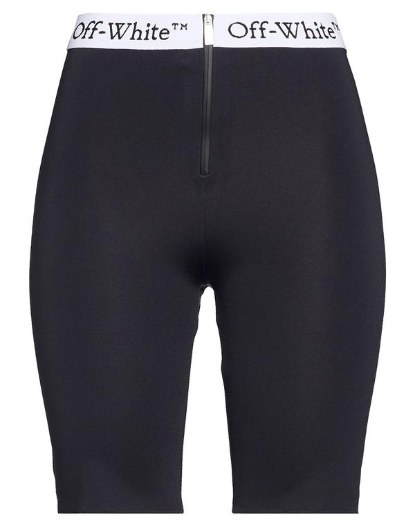 【送料無料】 オフ-ホワイト レディース ハーフパンツ・ショーツ ボトムス ショートパンツ＆バミューダパンツ Black