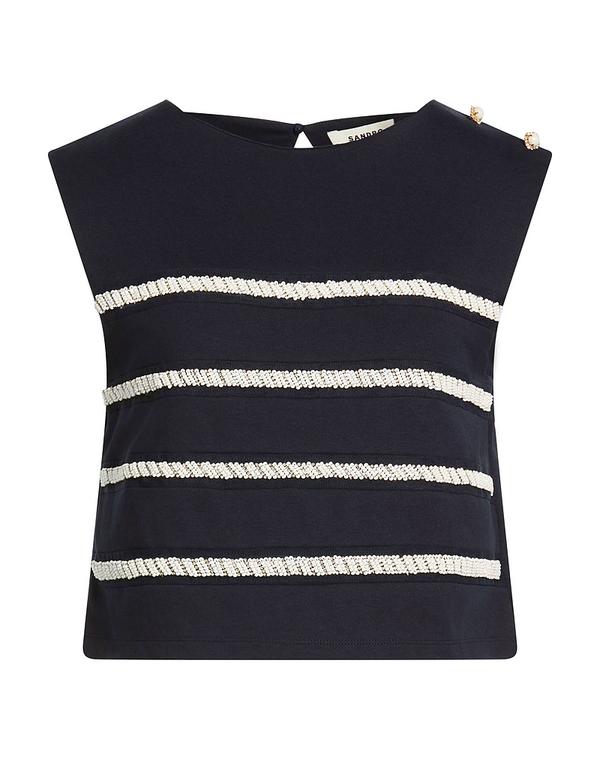 サンドロ レディース トップス SANDRO トップス Midnight Blue ブルー｜ReVida 店
