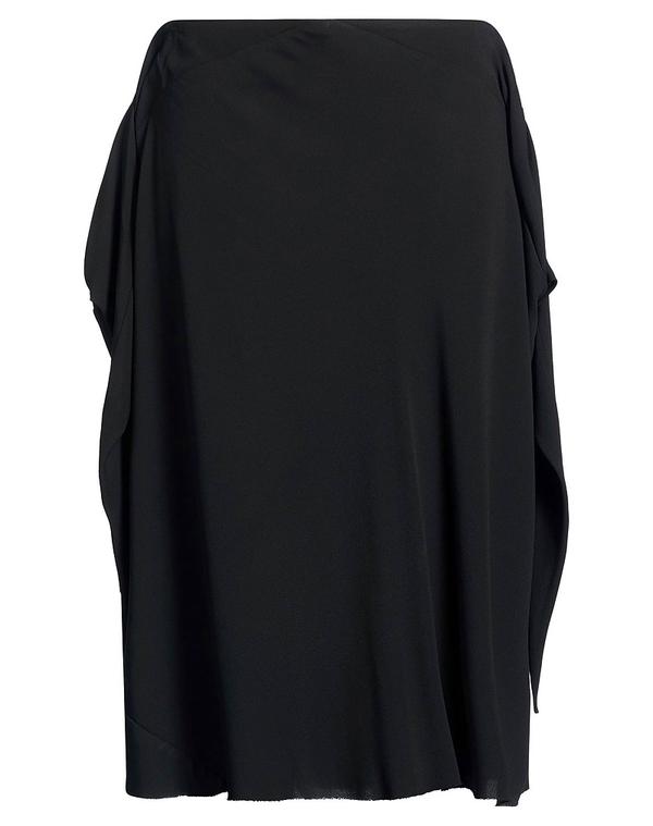 リックオウエンス レディース ボトムスカート RICK OWENS ミディ丈スカート Black ブラック