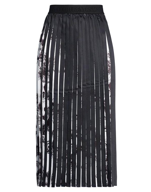 ヴェルサーチ レディース ボトムスカート VERSACE JEANS COUTURE ミディ丈スカート Black ブラック 74,140円