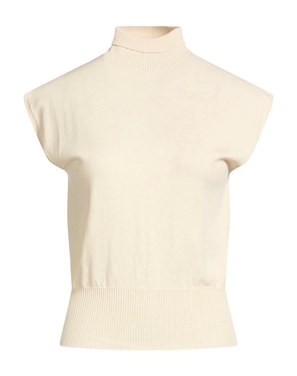 リックオウエンス レディース アウター ニット・セーター RICK OWENS タートルネック Off White オフホワイト