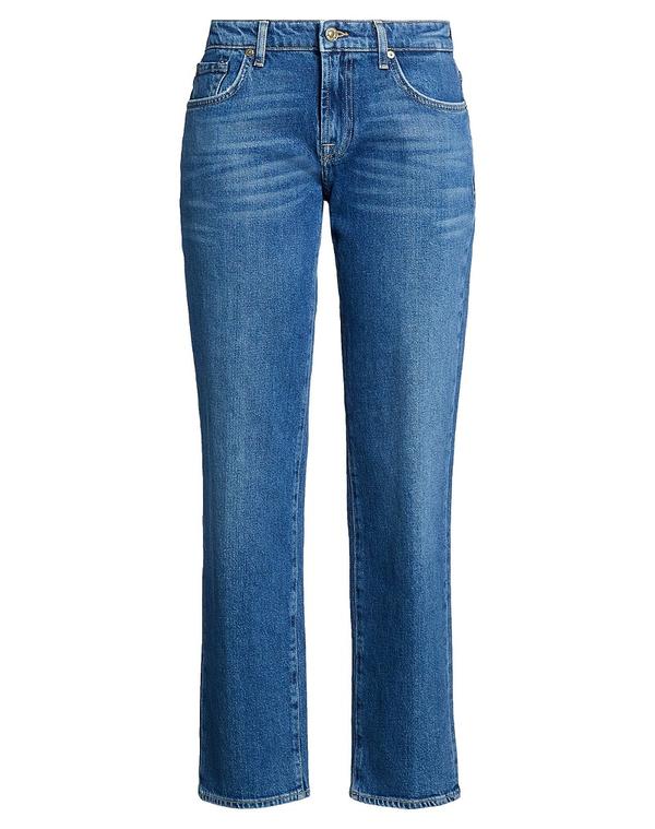 セブンフォーオールマンカインド レディース ボトムス デニムパンツ 7 FOR ALL MANKIND ストレートレッグ Blue ブルー