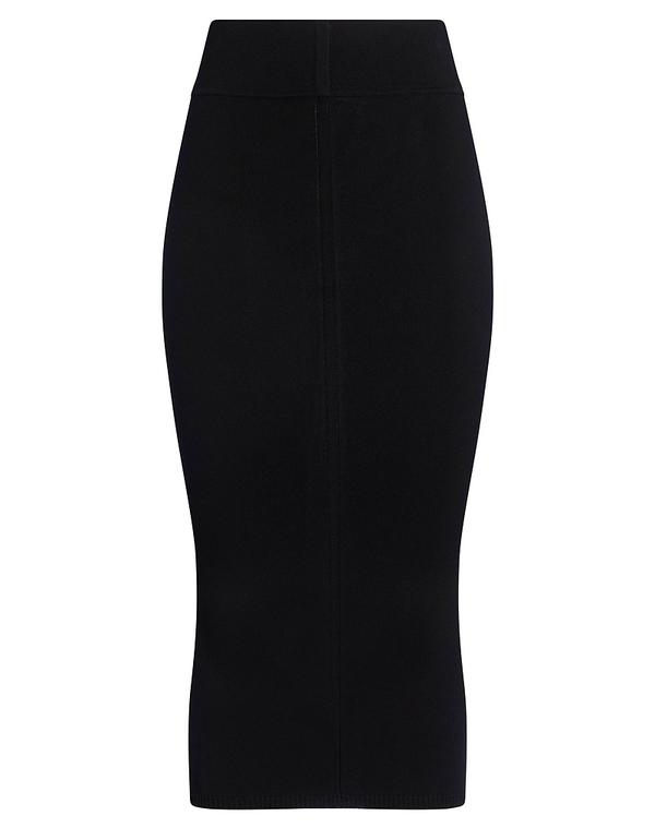 リックオウエンス レディース ボトムスカート RICK OWENS ミディ丈スカート Black ブラック