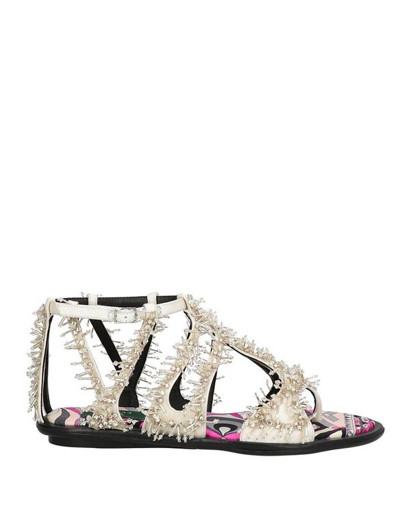 プッチ レディース シューズ サンダル PUCCI ソング・サンダル White ホワイト|ReVida 店