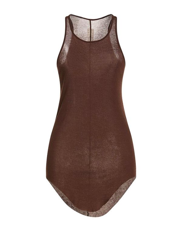 リックオウエンス レディース トップス シャツ RICK OWENS タンクトップ Chocolate Brown ブラウン