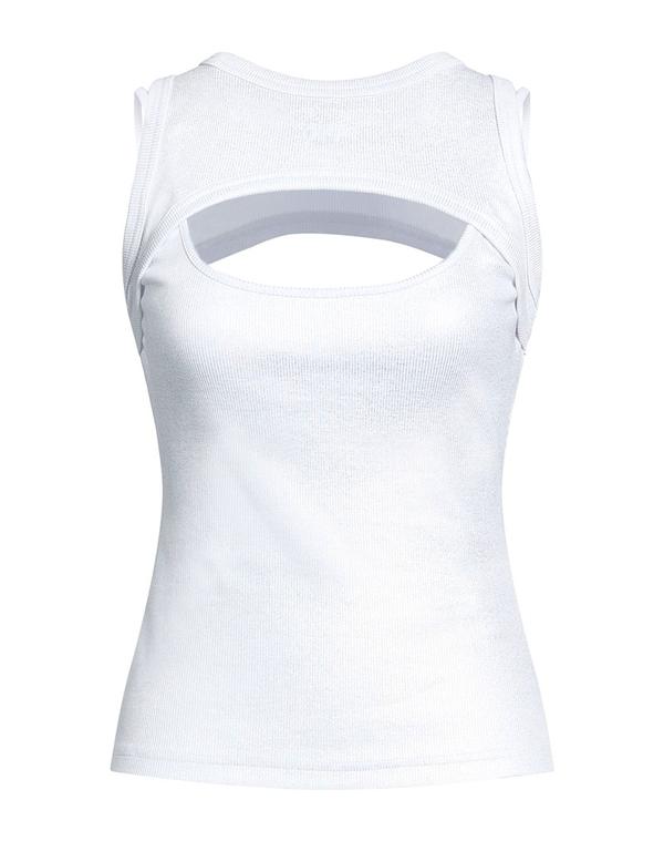 オフ-ホワイト レディース トップス シャツ OFF-WHITE タンクトップ Silver シルバー｜ReVida 店