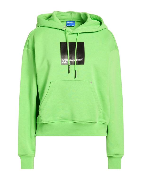 カール ラガーフェルド レディース アウター パーカー・スウェット KARLAGERFELD スウェット Green グリーン