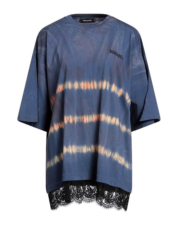 ディースクエアード レディース トップス ティーシャツ DSQUARED2 Ｔシャツ Navy 米国海軍 Tシャツ・カットソー-トップス-レディースファッション