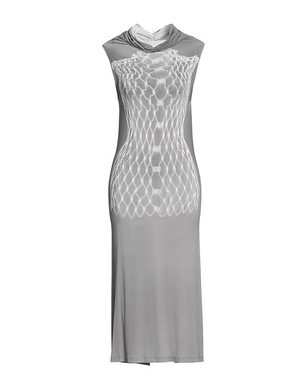 マルタンマルジェラ レディース トップス ワンピース MM6 MAISON MARGIELA ひざ丈ワンピース Gray グレー