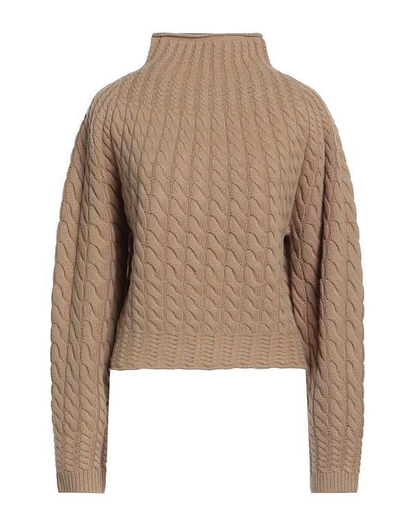 セオリー レディース アウター ニット・セーター THEORY タートルネック Beige ベージュ