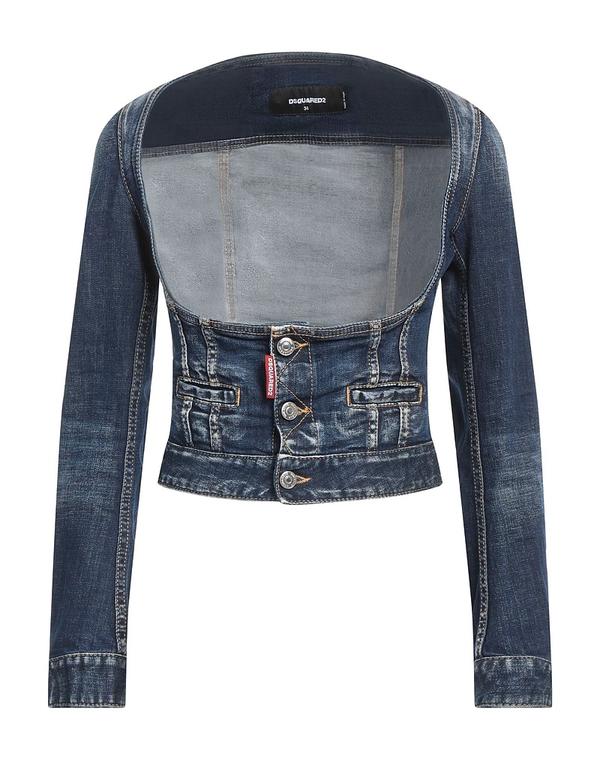 ディースクエアード レディース アウター ジャケット・ブルゾン DSQUARED2 デニムブルゾン Blue ブルー