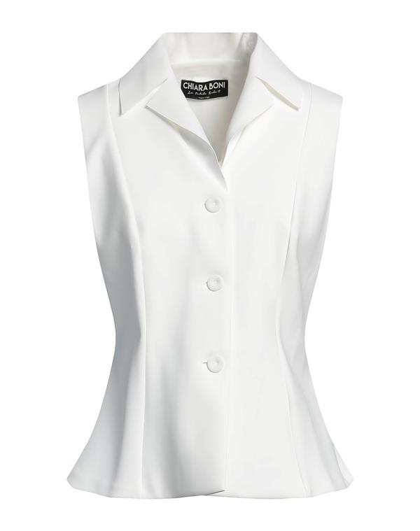 チアラ ボニ プティ ローブ レディース アウター ジャケット・ブルゾン CHIARA BONI LA PETITE ROBE テーラードジャケット White ホワイト