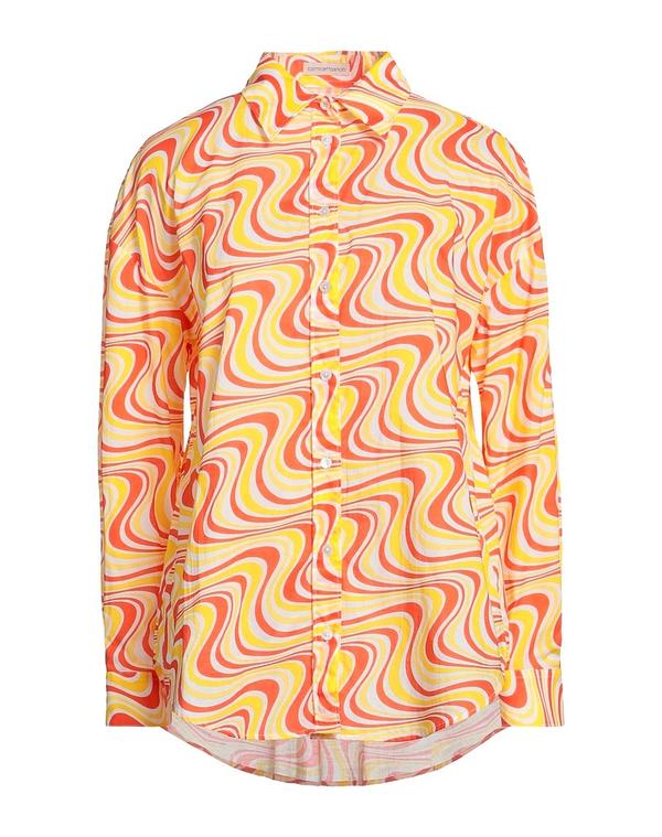 カミセッタスノーブ レディース トップス シャツ CAMICETTASNOB 柄入りシャツ＆ブラウス Yellow イエロー