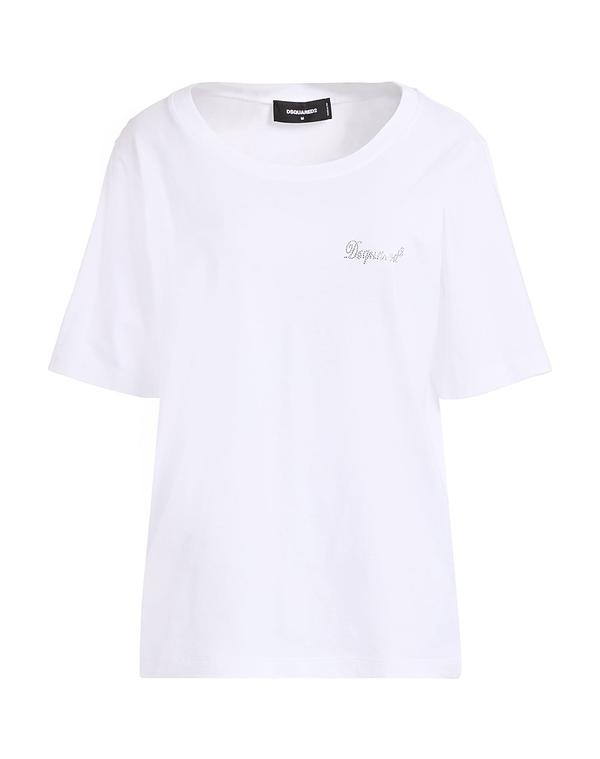 ディースクエアード レディース トップス プルオーバー DSQUARED2 Ｔシャツ White 白いこと